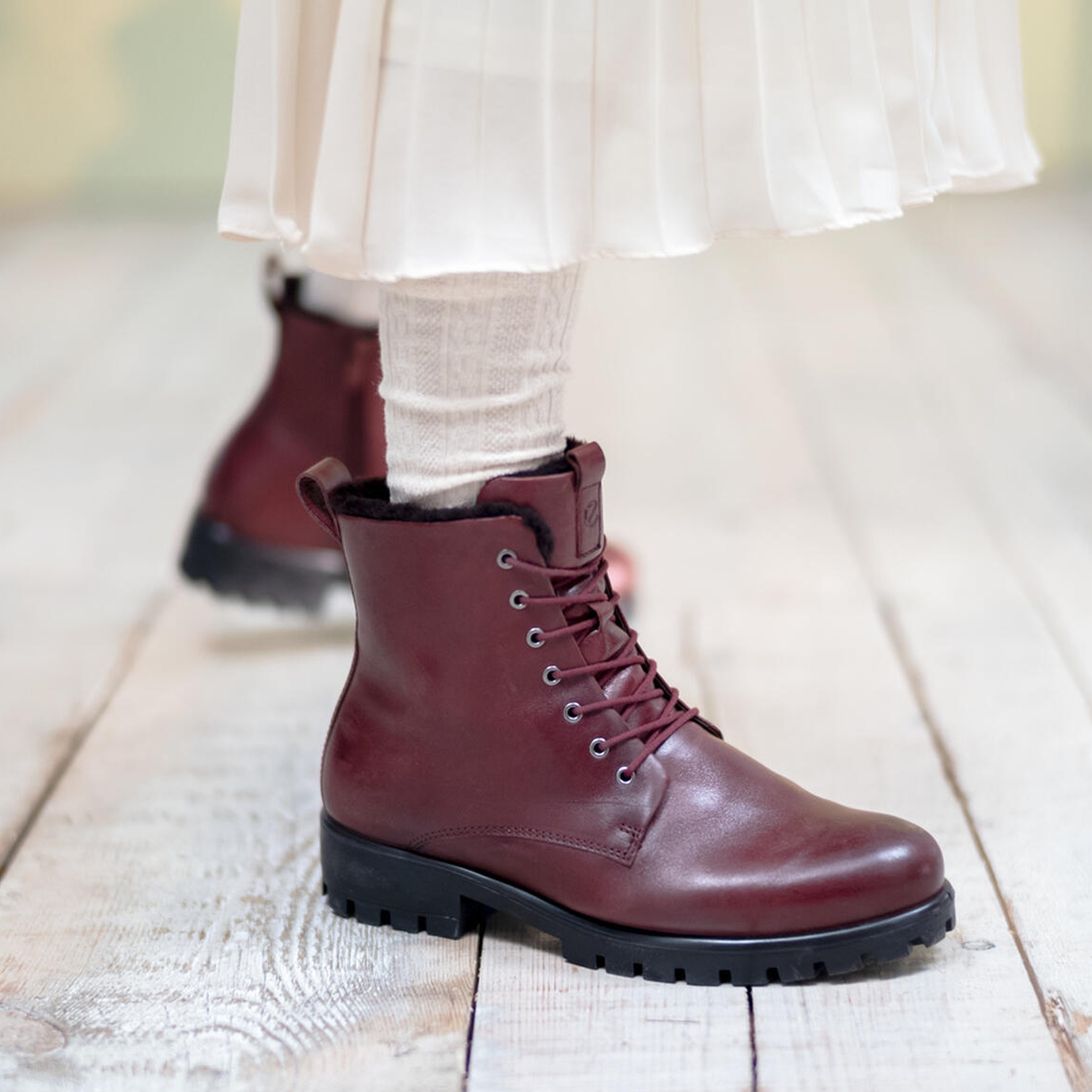 (W) ECCO Modtray 'Burgundy Lace-Zip Bootie' 圖 6
