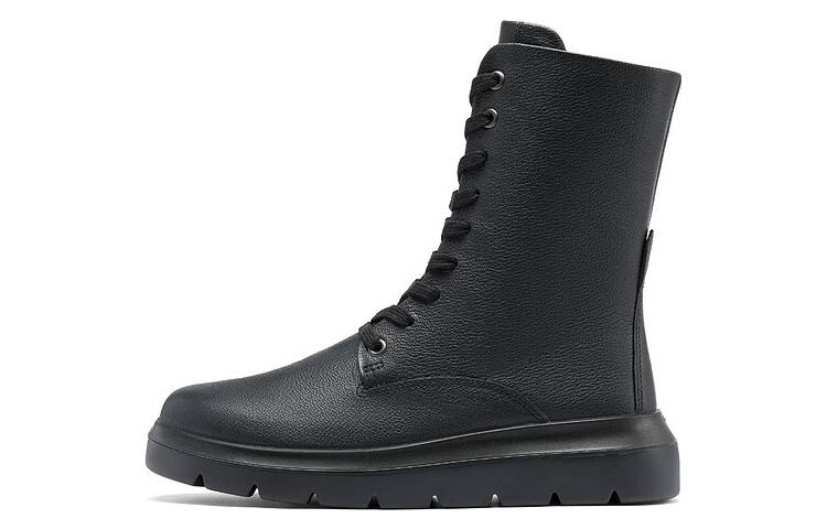 (Women) ECCO New Trend Series 'Black Leather Martin Boots' 21621301001
