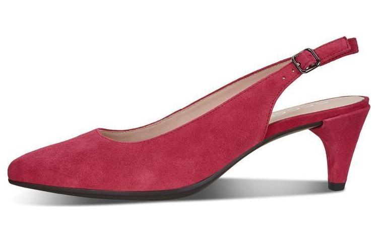 (W) ECCO Pointed Toe Suede Stiletto 'Elegant Burgundy'