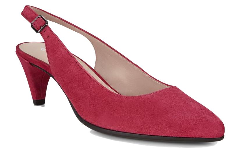 (W) ECCO Pointed Toe Suede Stiletto 'Elegant Burgundy' 圖 2