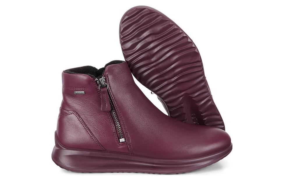 (W) ECCO Round Toe Short Boot 'Magenta' 圖 6