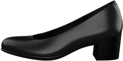 (Women) ECCO Round Toe Slip-On Comfort Chunky Heel 'Black' 20990301001 (Women) ECCO Round Toe Slip-On Comfort Chunky Heel 'Black' 20990301001