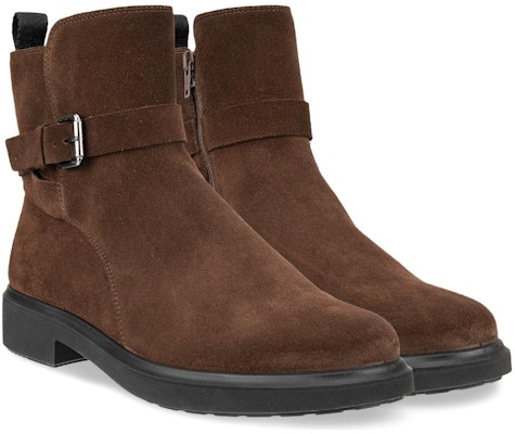 (Women) ECCO Round Toe Zip Ankle Boots 'Velvet Coffee' 22201305072 Order (Women) ECCO Round Toe Zip Ankle Boots 'Velvet Coffee' 22201305072