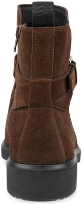 (Women) ECCO Round Toe Zip Ankle Boots 'Velvet Coffee' 22201305072 Shop (Women) ECCO Round Toe Zip Ankle Boots 'Velvet Coffee' 22201305072