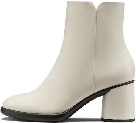 (W) ECCO ラウンドトゥ ジップ アンクルブーツ (白革) 22261301378 Buy (W) ECCO ラウンドトゥ ジップ アンクルブーツ (白革) 22261301378