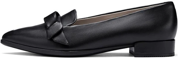 (Women) ECCO Sculptured 20 'Black Pointed Toe Flats' 21425301001 (Women) ECCO Sculptured 20 'Black Pointed Toe Flats' 21425301001