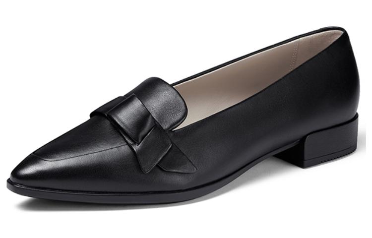 (W) ECCO Sculptured 20 'Black Pointed Toe Flats' 圖 2