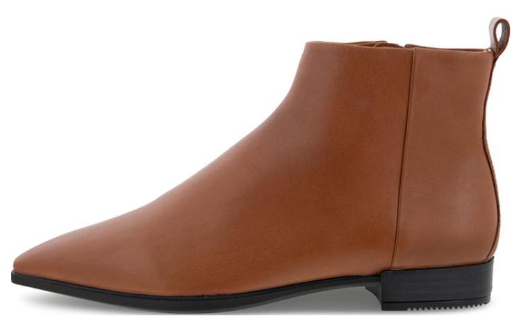 (W) ECCO Sculptured 20 Leather Ankle Boot 'Pumpkin Brown'