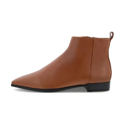 (W) ECCO Sculptured 20 Leather Ankle Boot 'Pumpkin Brown'