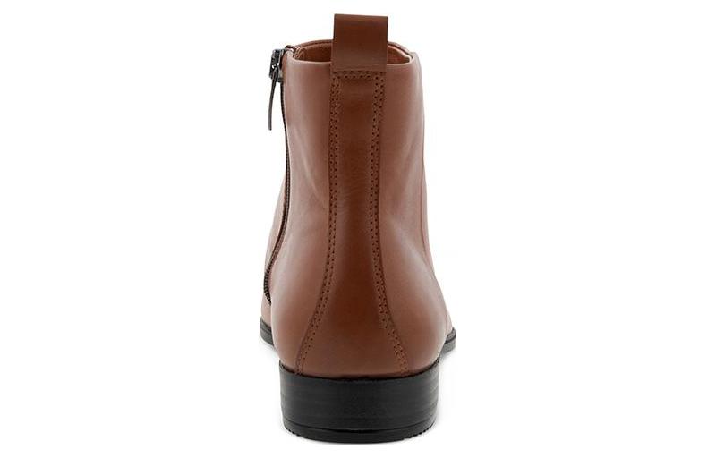 (W) ECCO Sculptured 20 Leather Ankle Boot 'Pumpkin Brown' 圖 3
