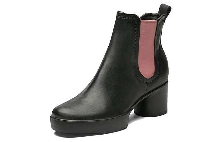 (W) ECCO Sculptured 35 Series Retro Chunky Heel Chelsea Boot 'Black' 圖 2