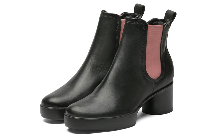 (W) ECCO Sculptured 35 Series Retro Chunky Heel Chelsea Boot 'Black' 圖 3