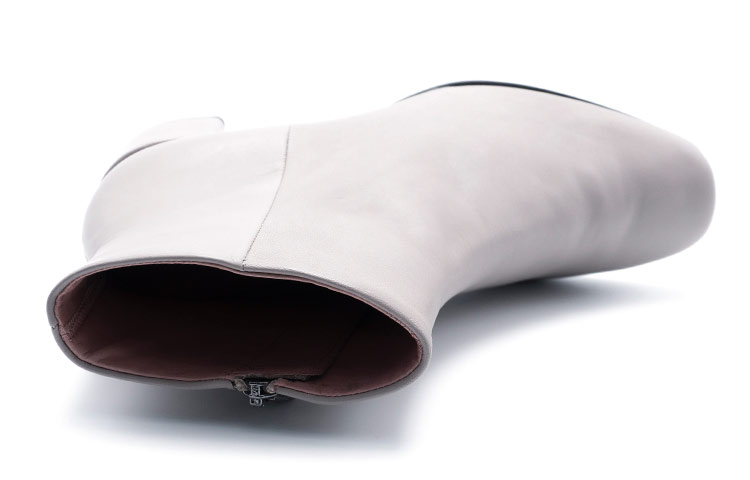 (W) ECCO Sculptured Series Retro Fashion Zip Boot 'Grey Pink' 圖 3