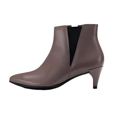 (W) ECCO Sculptured Series Zippered Pointed Toe Stiletto Chelsea Boot 'Lotus Pink'