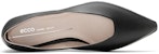 (W) ECCO Sculptured Toe Cap Slip-On 'Hitam Komuter' 21420301001