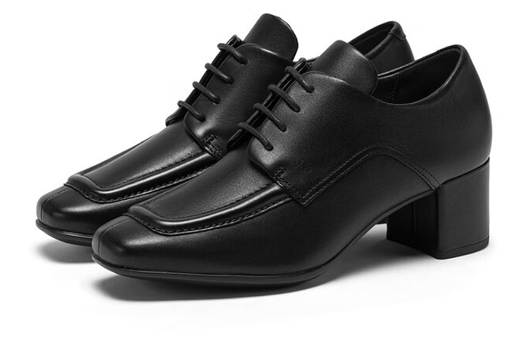 (W) ECCO Shape 35 Square 'Simplified British Square-Toe Block Heel Black' 圖 2