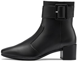 (Women) ECCO Shape 35 Square Ankle Boot 'Black Leather Side Zip Block Heel' 29065301001 (Women) ECCO Shape 35 Square Ankle Boot 'Black Leather Side Zip Block Heel' 29065301001