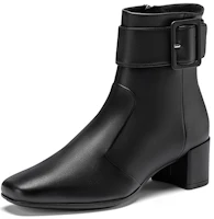 Order ecco愛步Shape 35 Square牛皮側拉鍊粗跟短靴女款黑色