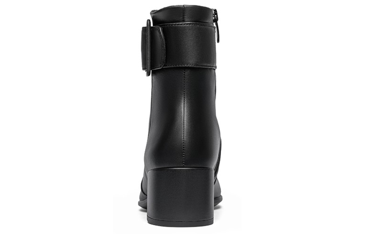 Lookbook (Women) ECCO Shape 35 Square Ankle Boot 'Black Leather Side Zip Block Heel' 29065301001