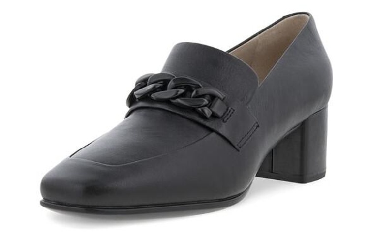 (Women) ECCO Shape 35 Square Toe 'Black Casual Chunky Heel' 29091301001