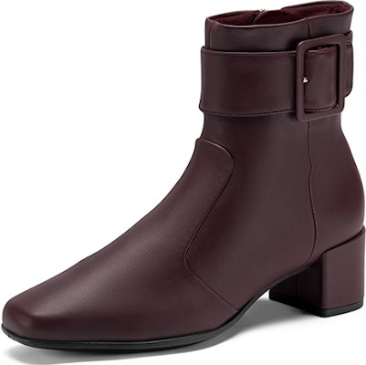 (Women) ECCO Shape Sculpted Motion 'Burgundy Side Zip Square Toe Block Heel Booties' 29065301588 Order (Women) ECCO Shape Sculpted Motion 'Burgundy Side Zip Square Toe Block Heel Booties' 29065301588