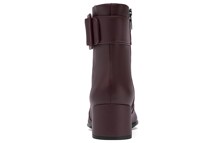 Lookbook (Women) ECCO Shape Sculpted Motion 'Burgundy Side Zip Square Toe Block Heel Booties' 29065301588