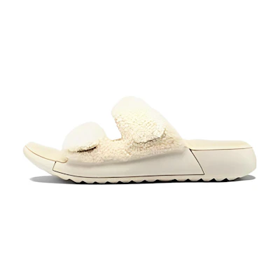 (W) ECCO Sheepskin 'Nude CMFT Casual Slide'
