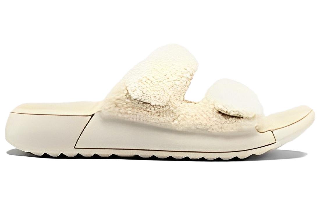 Order (W) "ECCO Sheepskin Chanclas Cómodas Casuales en Color Nude" 21531360818