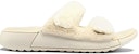 (W) ECCO Sheepskin 'Sandal Santai Kulit Domba Warna Nude' 21531360818