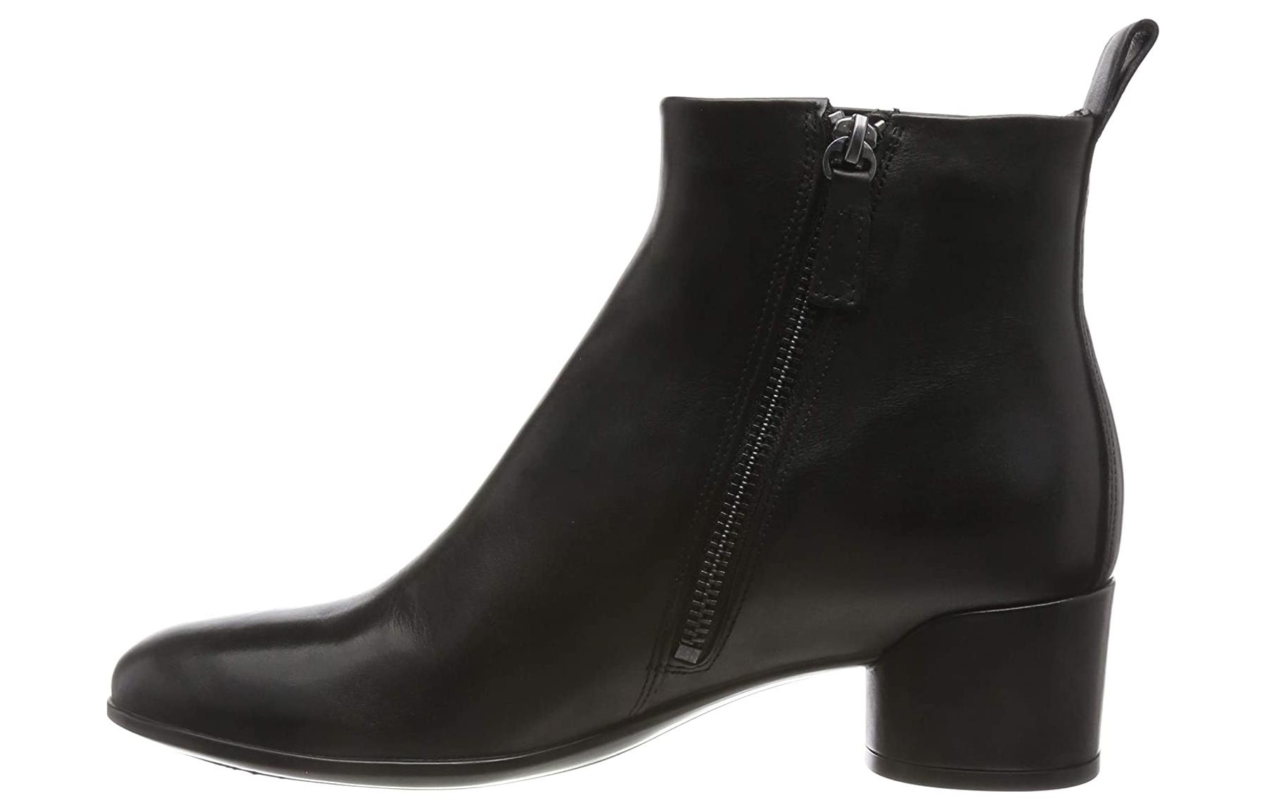 (Women) ECCO Side Zip Chunky Heel Boot 'Black' 28183301001