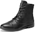 Order (W) ECCO Soft 15 Seri Boot Kulit Bertali Hujung Bulat 'Hitam' 21692301001
