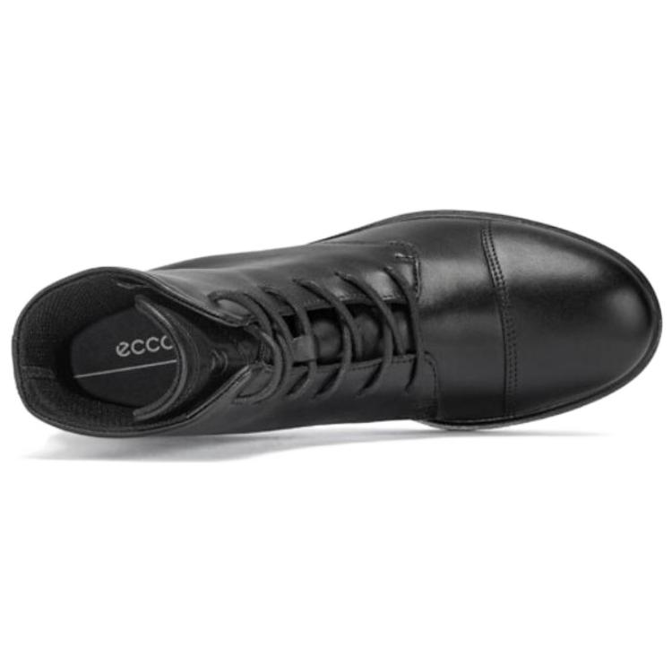 Shop (Women) ECCO Soft 15 Series Leather Lace-Up Round Toe Boots 'Black' 21692301001
