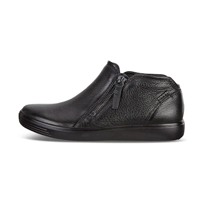 (W) ECCO Soft 7 'Black Zipper'