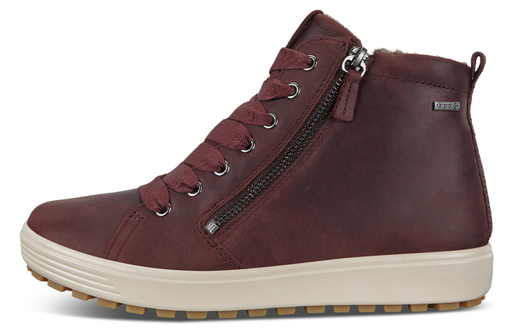 (Women) ECCO Soft 7 Tred GTX Hi 'Red Zip' 45016302474
