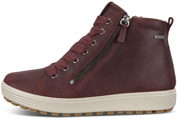 (W) ECCO Soft 7 Tred GTX Hi 'Red Zip' Merah Lelaki Sneakers Kasual. 45016302474 Buy (W) ECCO Soft 7 Tred GTX Hi 'Red Zip' Merah Lelaki Sneakers Kasual. 45016302474