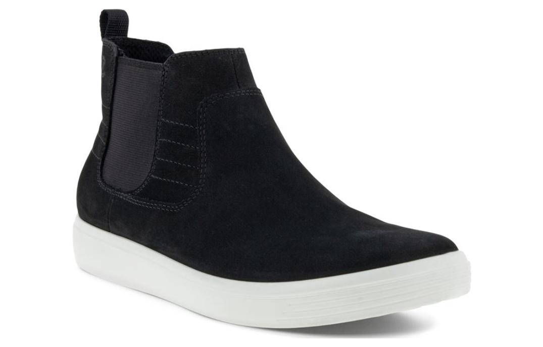 (W) ECCO Soft Leather Black 'Fashion Versatile Chelsea Boot' 圖 2