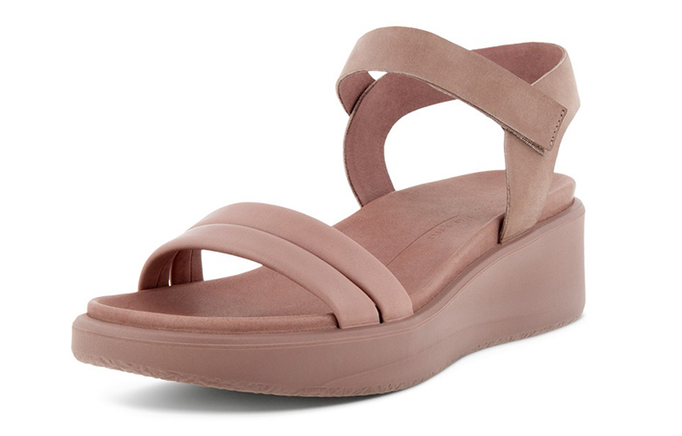 (W) ECCO Soft Series Slide Wedge Sandal 'Woodrose Pink' 圖 2