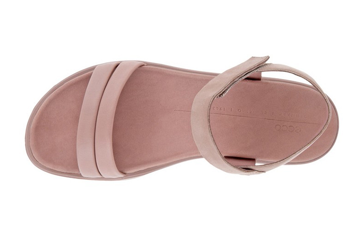 (W) ECCO Soft Series Slide Wedge Sandal 'Woodrose Pink' 圖 3