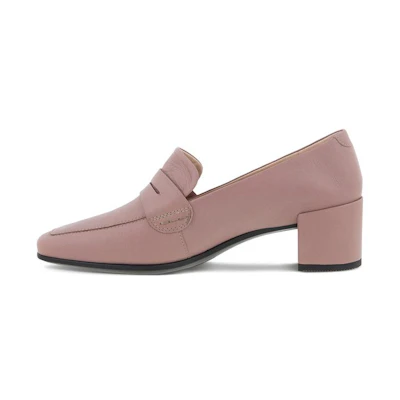 (W) ECCO Square Toe CMFT Commute 'Blush'