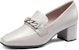 (W) ECCO Kasut Loafer Slip-On Hujung Petak 'Kelabu Merah Jambu' 29091301386
