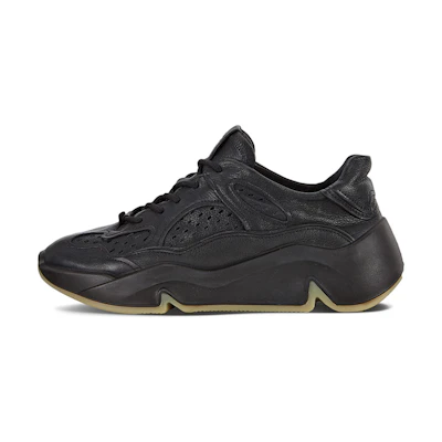 (W) ECCO Tredtray Series 'Black Retro Dad Shoe'