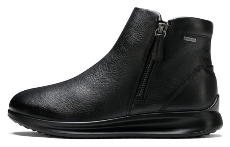 (W) ECCO Yarosi Series Leather Booties 'Simple Fashion Black'