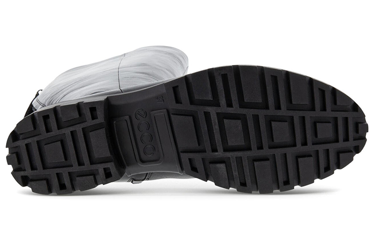 (W) ECCO Zip Fashion Versatile High-Top Boot 'Black' 圖 4