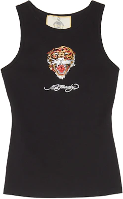 (Women) Ed Hardy Black Rhinestone Tiger Print Slim Tank Top E1NFW022 Buy (Women) Ed Hardy Black Rhinestone Tiger Print Slim Tank Top E1NFW022