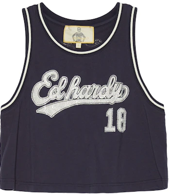 (Women) Ed Hardy Midnight Blue Supercar Logo Tank Top E1OBW131 Buy (Women) Ed Hardy Midnight Blue Supercar Logo Tank Top E1OBW131