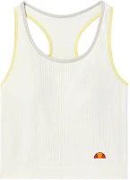 (Women) ellesse Sleeveless Tennis Tank Top Cream White with Logo Print. EN1VE245312 (Women) ellesse Sleeveless Tennis Tank Top Cream White with Logo Print. EN1VE245312
