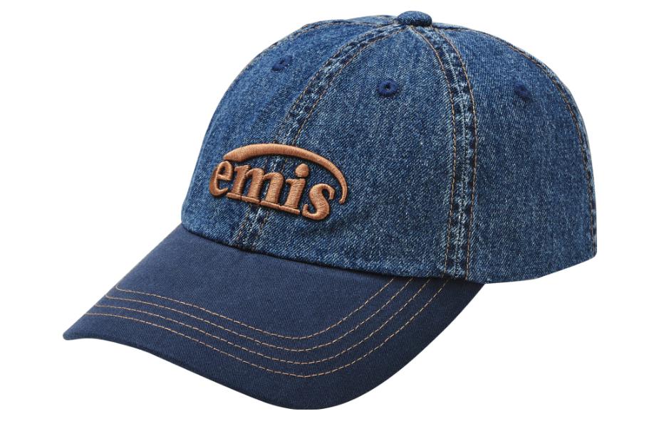 (Women) EMIS Logo Cotton Denim Cap Blue 1415-BLUE/NAVY