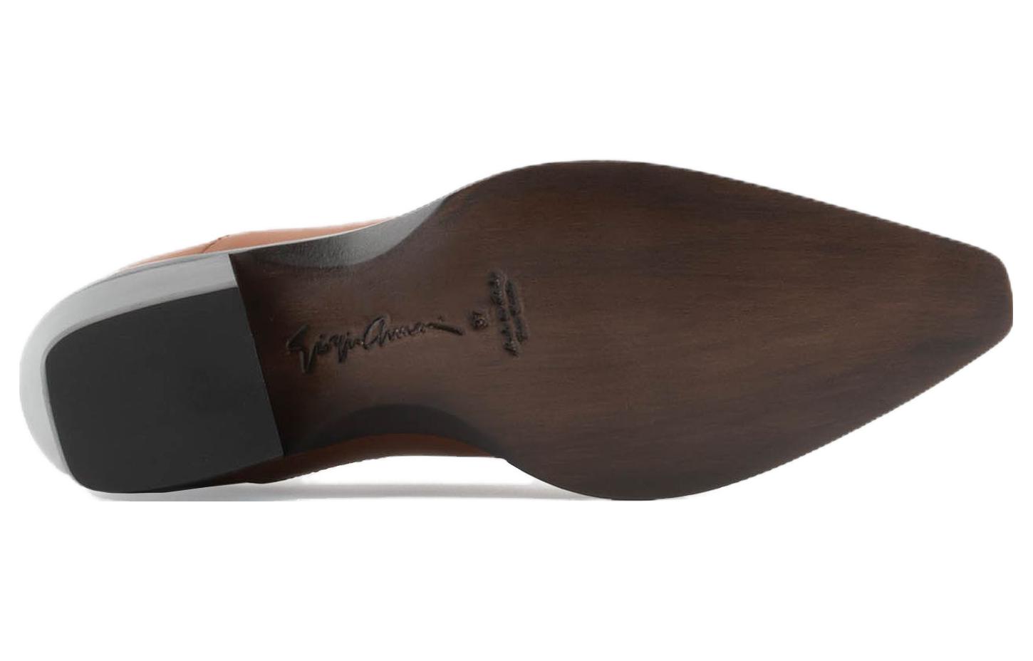 (W) Emporio Armani 10 Corso Como Leather Boot 'Brown Slip-On' 圖 5