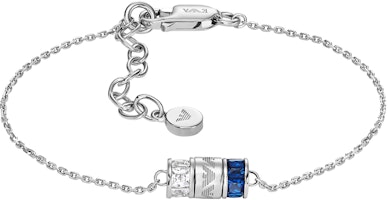 (Women) EMPORIO ARMANI 925 Silver Beaded Bracelet - Elegant Fashion Accessory. EG3580040 (Women) EMPORIO ARMANI 925 Silver Beaded Bracelet - Elegant Fashion Accessory. EG3580040