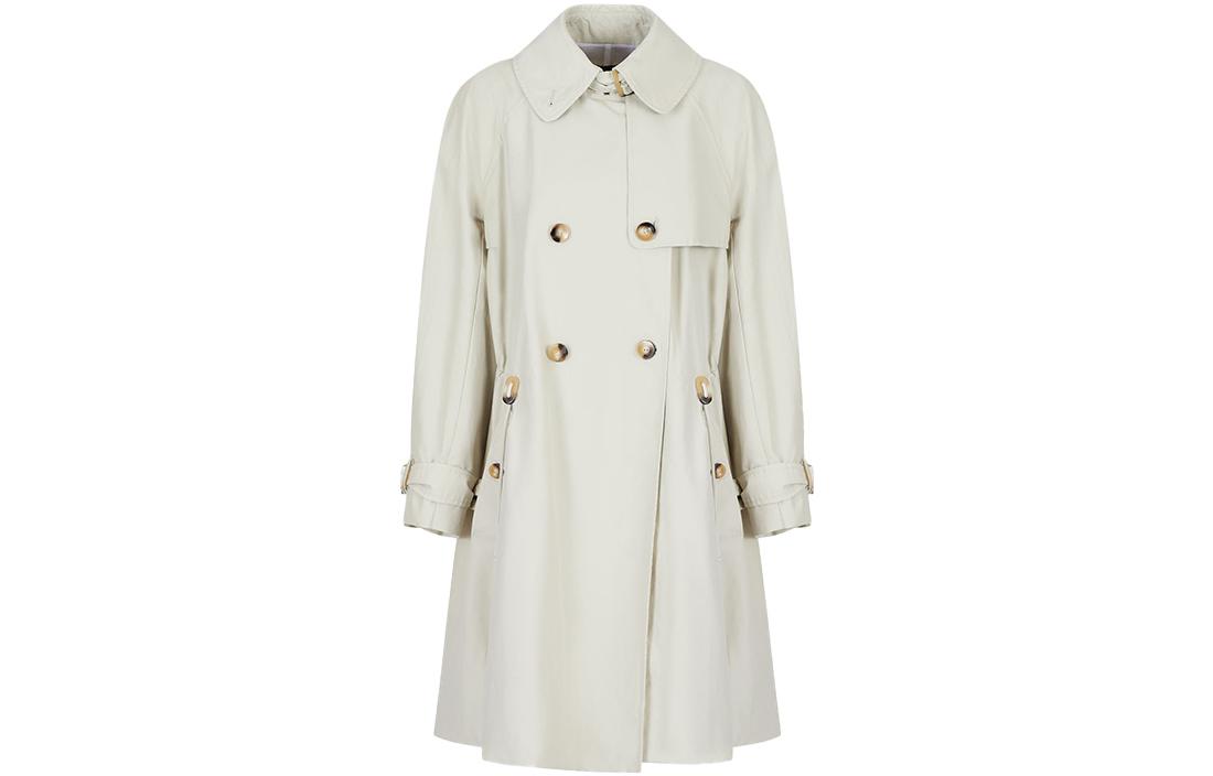 (Women) EMPORIO ARMANI  Beige Double-Breasted Trench Coat FW22. 6L2L69-2NH2Z-0141